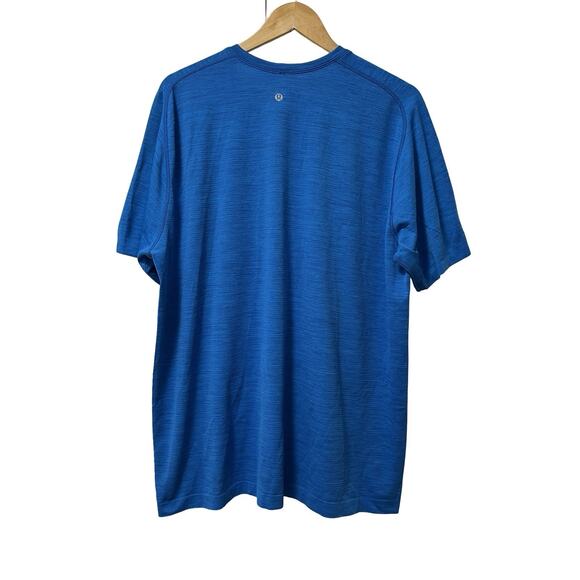 Lululemon Mens Metal Vent Tech T Shirt Size XXL Blue Athletic Gym Workout - Picture 2 of 6
